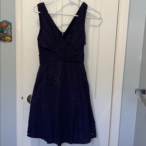 Size 2 Nine West blue eyelet dress